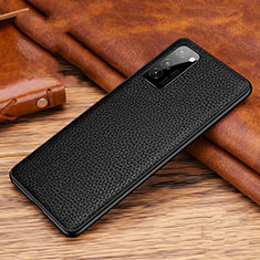Soft Luxury Leather Snap On Case Cover R02 for Huawei Honor View 30 Pro 5G Black