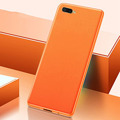 Soft Luxury Leather Snap On Case Cover R02 for Oppo K1 Orange