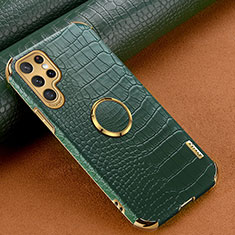 Soft Luxury Leather Snap On Case Cover R02 for Samsung Galaxy S25 Ultra 5G Green