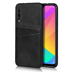 Soft Luxury Leather Snap On Case Cover R02 for Xiaomi Mi A3 Black