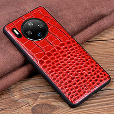 Soft Luxury Leather Snap On Case Cover R03 for Huawei Mate 30E Pro 5G Red