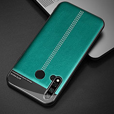 Soft Luxury Leather Snap On Case Cover R03 for Huawei Nova 5i Green