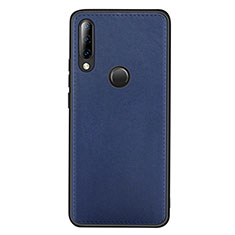 Soft Luxury Leather Snap On Case Cover R03 for Huawei P30 Lite Blue