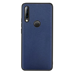 Soft Luxury Leather Snap On Case Cover R03 for Huawei P30 Lite New Edition Blue