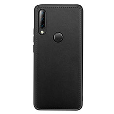 Soft Luxury Leather Snap On Case Cover R03 for Huawei P30 Lite XL Black