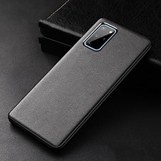 Soft Luxury Leather Snap On Case Cover R03 for Samsung Galaxy S20 Plus 5G Black