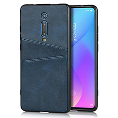 Soft Luxury Leather Snap On Case Cover R03 for Xiaomi Redmi K20 Blue