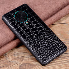 Soft Luxury Leather Snap On Case Cover R03 for Xiaomi Redmi K30 Pro 5G Black