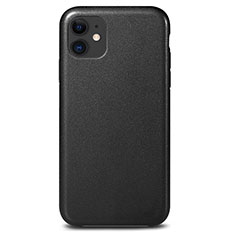 Soft Luxury Leather Snap On Case Cover R04 for Apple iPhone 11 Black