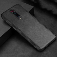 Soft Luxury Leather Snap On Case Cover R04 for Xiaomi Mi 9T Black
