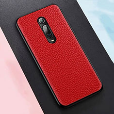 Soft Luxury Leather Snap On Case Cover R05 for Xiaomi Mi 9T Red