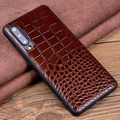Soft Luxury Leather Snap On Case Cover R06 for Xiaomi Mi A3 Brown