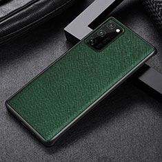 Soft Luxury Leather Snap On Case Cover R09 for Huawei Honor View 30 Pro 5G Green