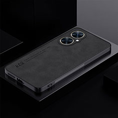 Soft Luxury Leather Snap On Case Cover S01 for Huawei Nova 11i Black