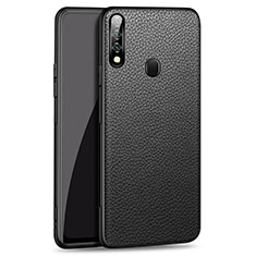 Soft Luxury Leather Snap On Case Cover S01 for Oppo A31 Black