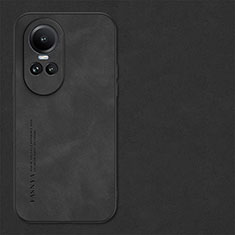Soft Luxury Leather Snap On Case Cover S01 for Oppo Reno10 Pro 5G Black