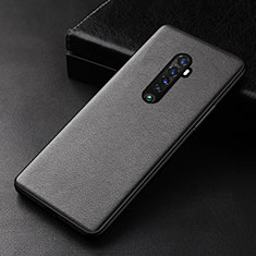 Soft Luxury Leather Snap On Case Cover S01 for Oppo Reno2 Black