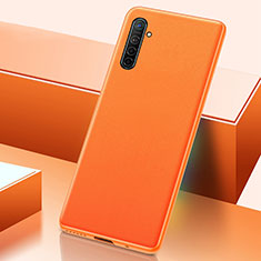 Soft Luxury Leather Snap On Case Cover S01 for Realme X2 Orange