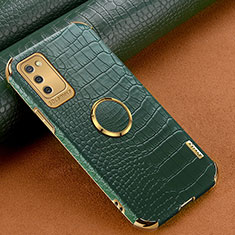 Soft Luxury Leather Snap On Case Cover S01 for Samsung Galaxy A03s Green