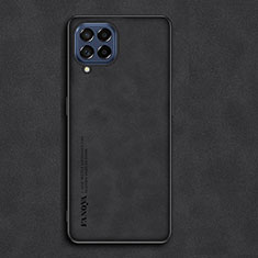 Soft Luxury Leather Snap On Case Cover S01 for Samsung Galaxy M53 5G Black