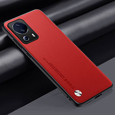 Soft Luxury Leather Snap On Case Cover S01 for Xiaomi Civi 2 5G Red