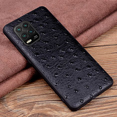 Soft Luxury Leather Snap On Case Cover S01 for Xiaomi Mi 10 Lite Black