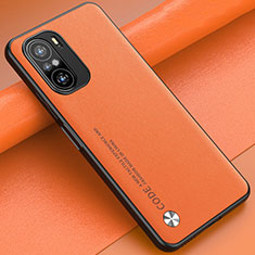 Soft Luxury Leather Snap On Case Cover S01 for Xiaomi Mi 11i 5G Orange