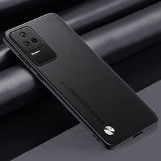 Soft Luxury Leather Snap On Case Cover S01 for Xiaomi Poco F4 5G Black