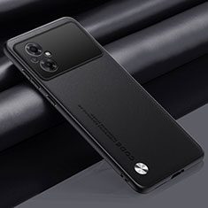 Soft Luxury Leather Snap On Case Cover S01 for Xiaomi Poco M5 4G Black