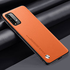 Soft Luxury Leather Snap On Case Cover S01 for Xiaomi Redmi 9 Power Orange