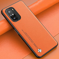 Soft Luxury Leather Snap On Case Cover S01 for Xiaomi Redmi K40 5G Orange