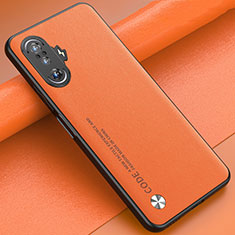 Soft Luxury Leather Snap On Case Cover S01 for Xiaomi Redmi K40 Gaming 5G Orange