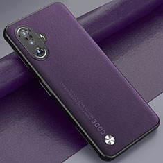 Soft Luxury Leather Snap On Case Cover S01 for Xiaomi Redmi K40 Gaming 5G Purple