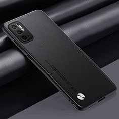 Soft Luxury Leather Snap On Case Cover S01 for Xiaomi Redmi Note 11 SE 5G Black