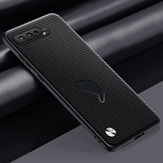 Soft Luxury Leather Snap On Case Cover S02 for Asus ROG Phone 5s Dark Gray