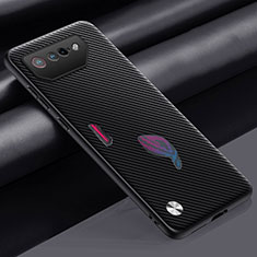 Soft Luxury Leather Snap On Case Cover S02 for Asus ROG Phone 7 Ultimate Dark Gray