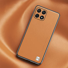 Soft Luxury Leather Snap On Case Cover S02 for Huawei Honor X30i Orange