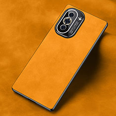 Soft Luxury Leather Snap On Case Cover S02 for Huawei Nova 10 Pro Orange