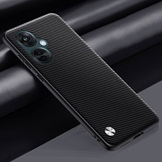 Soft Luxury Leather Snap On Case Cover S02 for OnePlus Nord CE 3 Lite 5G Dark Gray