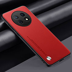 Soft Luxury Leather Snap On Case Cover S02 for Oppo A2 Pro 5G Red