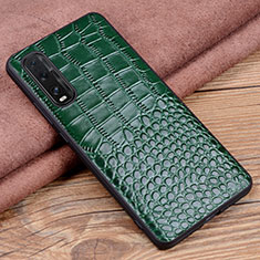Soft Luxury Leather Snap On Case Cover S02 for Oppo Find X2 Green