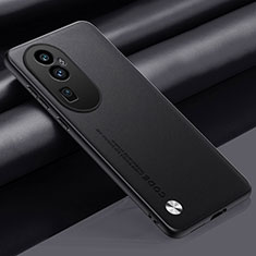 Soft Luxury Leather Snap On Case Cover S02 for Oppo Reno10 Pro+ Plus 5G Black