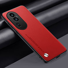 Soft Luxury Leather Snap On Case Cover S02 for Oppo Reno10 Pro+ Plus 5G Red