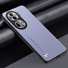 Soft Luxury Leather Snap On Case Cover S02 for Oppo Reno11 Pro 5G Clove Purple