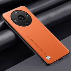 Soft Luxury Leather Snap On Case Cover S02 for Realme Narzo 60 5G Orange