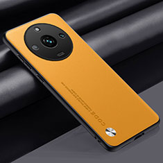 Soft Luxury Leather Snap On Case Cover S02 for Realme Narzo 60 Pro 5G Yellow