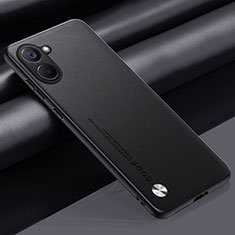 Soft Luxury Leather Snap On Case Cover S02 for Realme V30t 5G Black