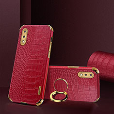 Soft Luxury Leather Snap On Case Cover S02 for Samsung Galaxy A02 Red