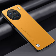 Soft Luxury Leather Snap On Case Cover S02 for Vivo X90 Pro+ Plus 5G Yellow