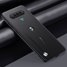 Soft Luxury Leather Snap On Case Cover S02 for Xiaomi Black Shark 4 5G Black